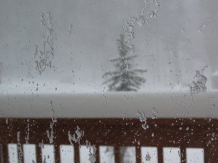 snowstorm from the window